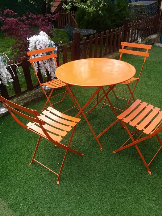 Комплект от маса с 4 стола Метал,