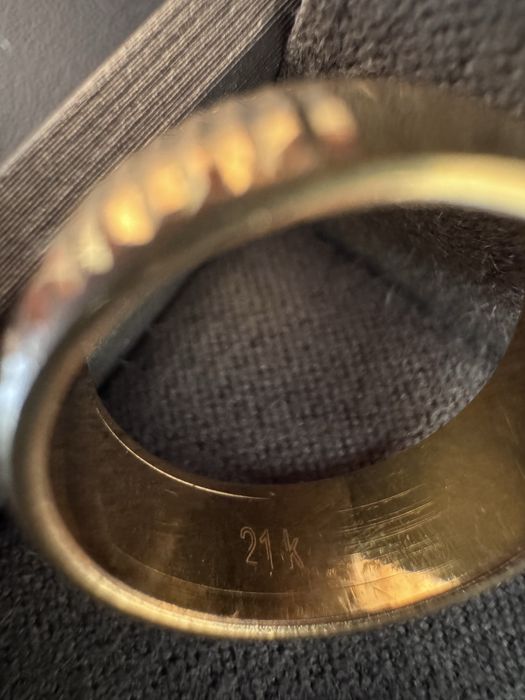 Кольцо золотое 875