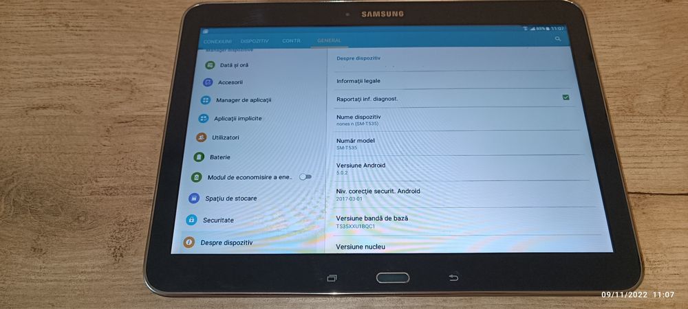 tableta SAMSUNG TAB4 SM-T535 display 10 inch cu SIM.