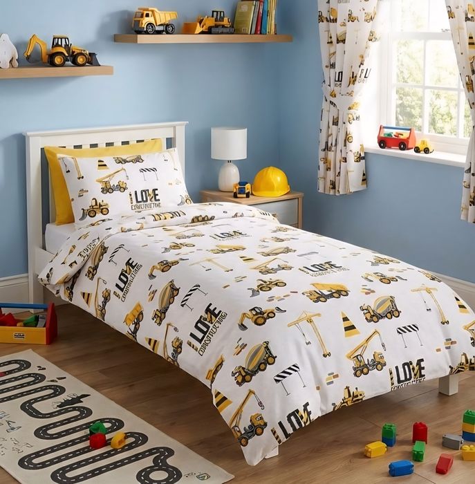 Детско памучно спално бельо/спален комплект с герой Ранфорс