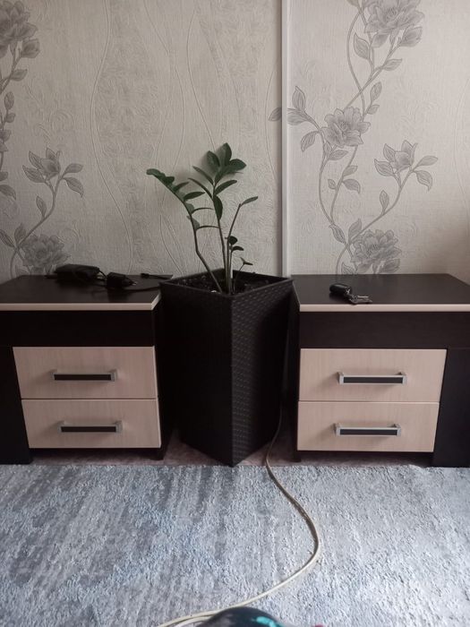 Продам шкаф, тумбы и кровать.