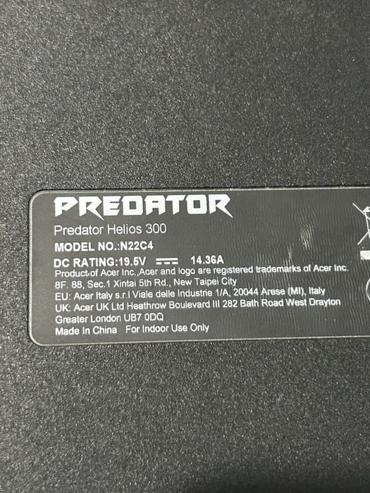 Acer Predator Helios 300