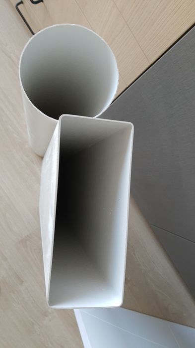 Тръба за аспиратор ф 150. Кръглата не е налична.