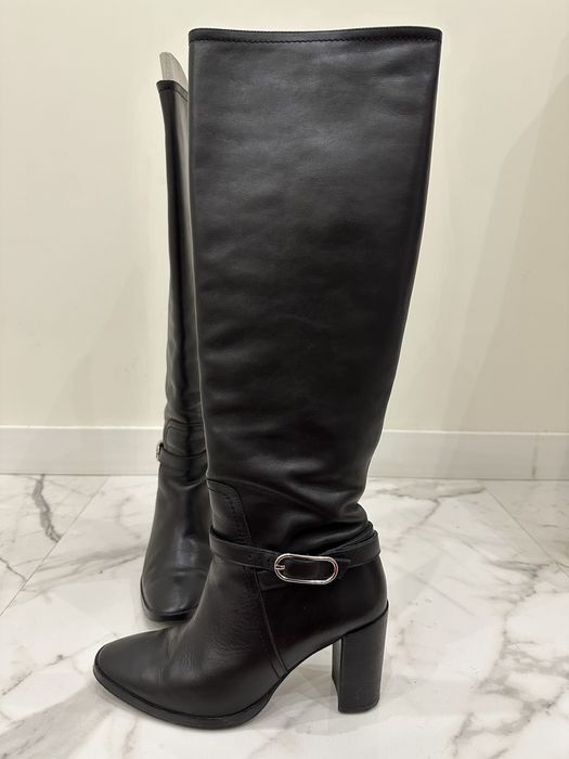 Сапоги женские кожаные