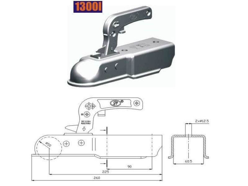 Cupla remorca patrata ERK