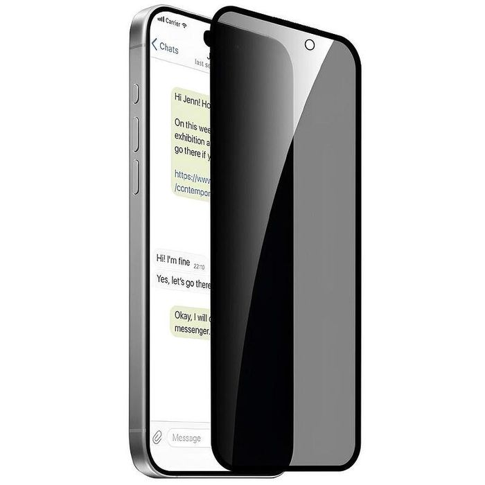 Privacy 5D Стъклен Протектор за Apple iPhone 16 | 15 | 14 | 13 Pro Max