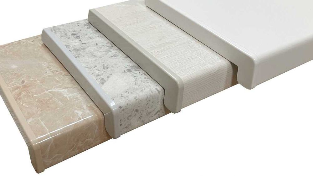 Подоконники акриловые, ПВХ, матовые и глянец