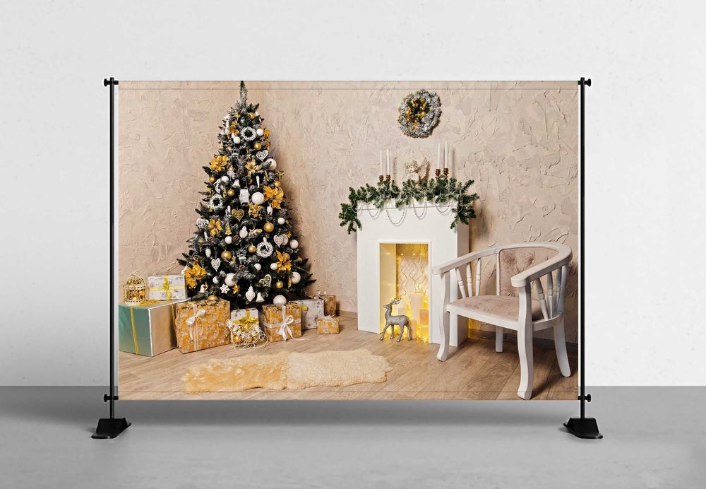 Fundal Foto Textil - Personalizat - Tematica Craciun 2025