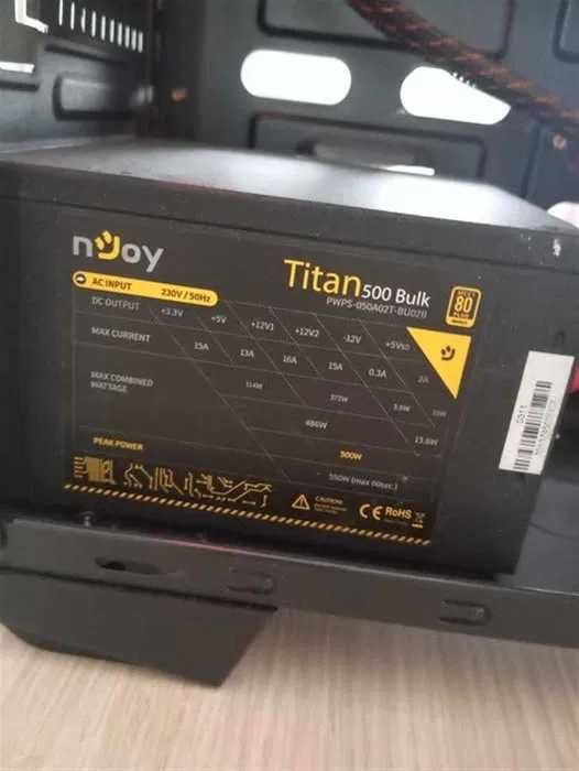 Sursa PC nJoy + FSP - 500W Real Power 80 Plus Bronze