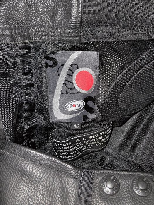 Pantaloni moto piele Suomy