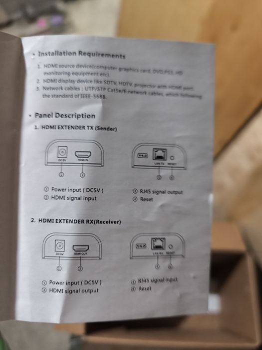 Экстендеры -удлинитель HDMI>LAN>HDMI до 120м