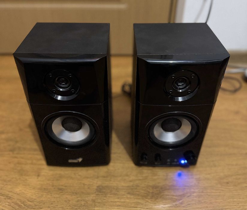 Boxe Genius SP-HF1201A 30W, lemn, Negre, pentru PC, stare foarte buna