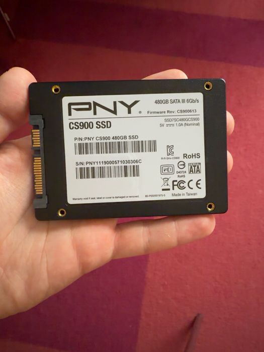 PNY cs900 480GB ssd sata III 2.5”