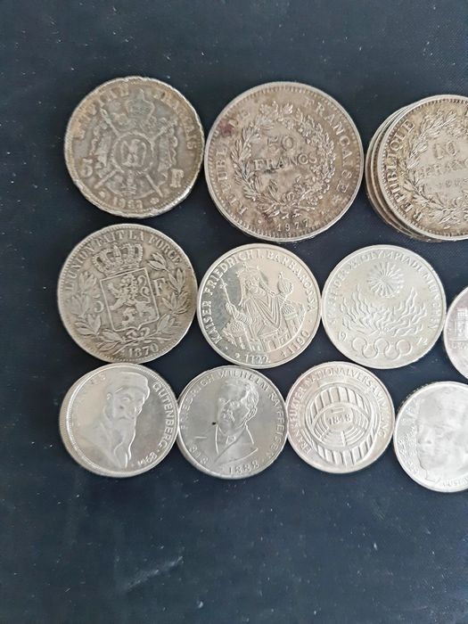 Lot monede argint Franta Germania