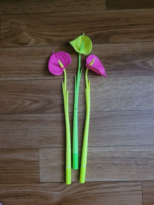 Ручки шариковые Цветы