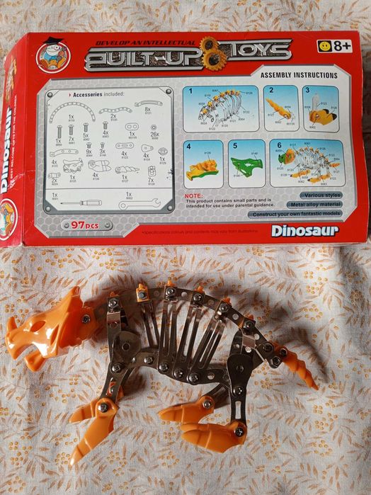 Конструкторы развивающие Динозавр и Дракон