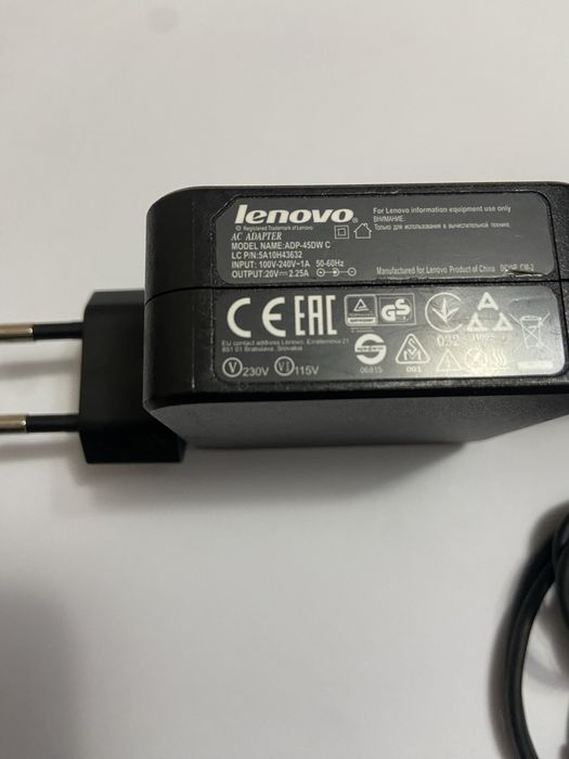 Incarcator laptop lenovo model adp-45dw c 20v 2,25A 45W mufa 4 x1,7 mm