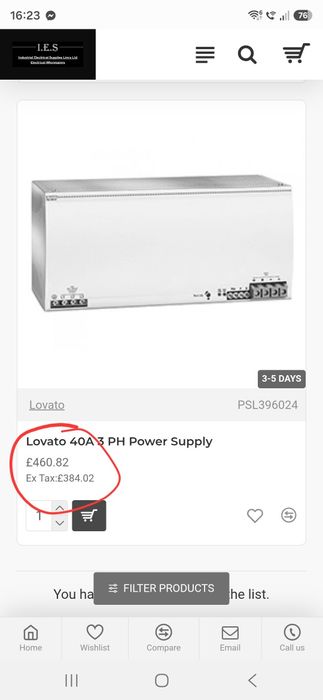 Sursa 24V 40A Lovato