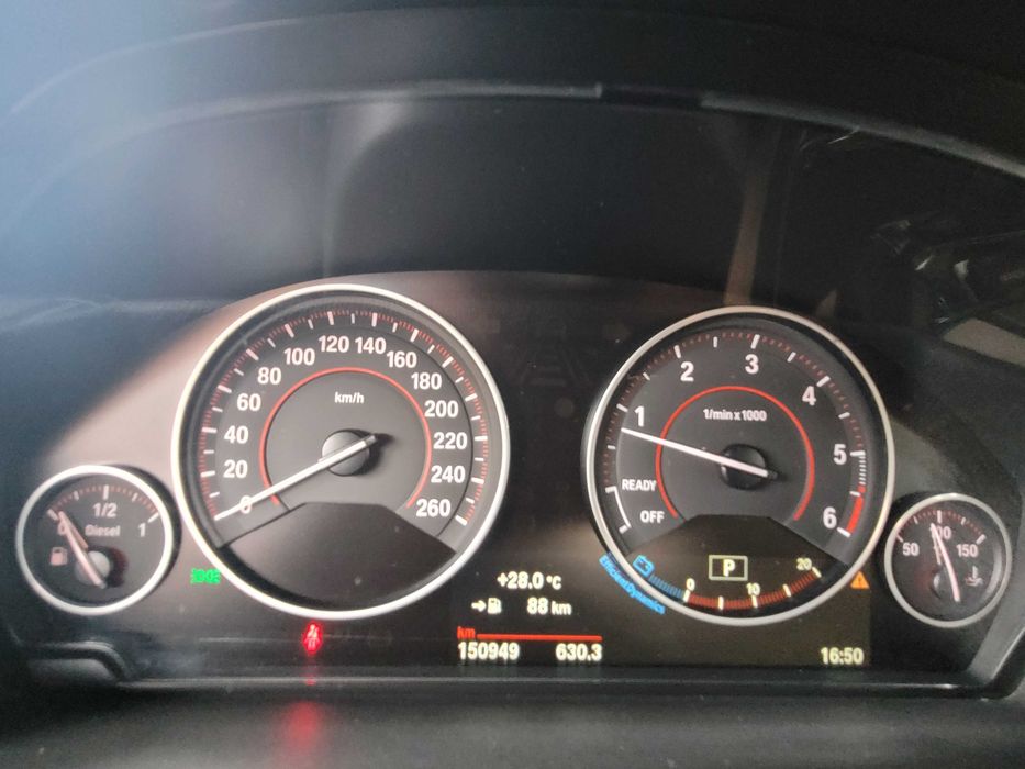 BMW 320D , Automata , 2017, Xdrive, alb perlat, piele, 151.000 km,