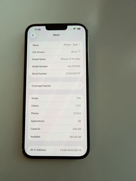 Iphone 13 promax 256 gb