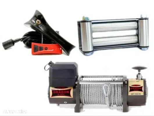 Troliu Dragon Winch 14000lbs(trage 6360kg) la 24V