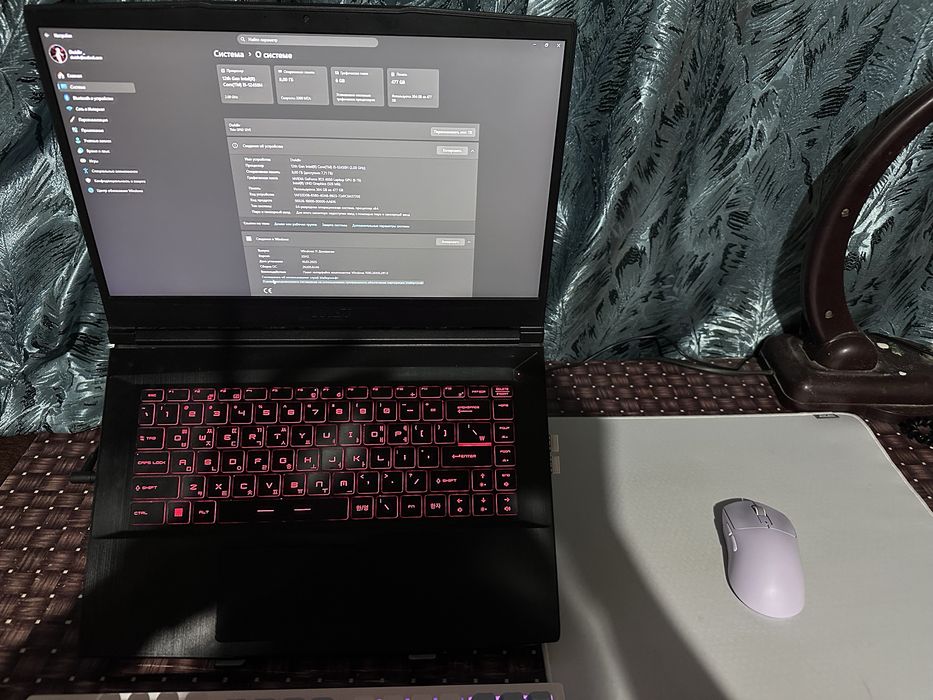 MSI GF63 RTX 4050 6GB / i5-12450H / 144+ FPS CS2, игровой ноутбук