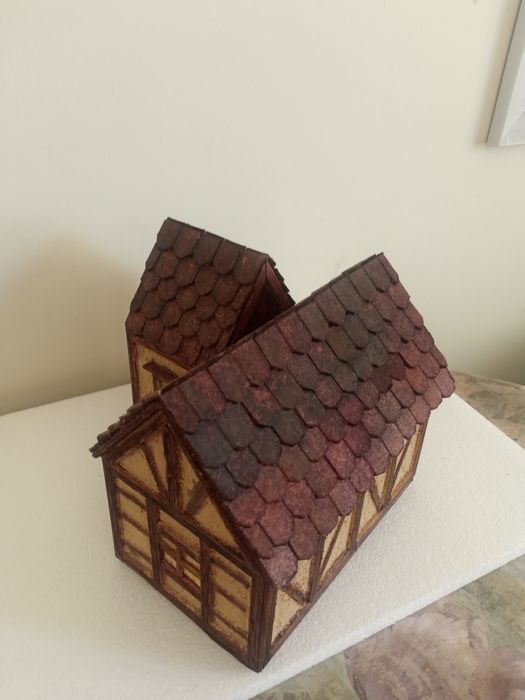 Средновековна английска селска къща. Ръчна изработка.