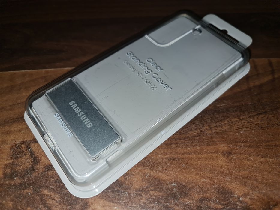 Husa hibrid originala Samsung Clear Standing Cover Galaxy S21 5G G991