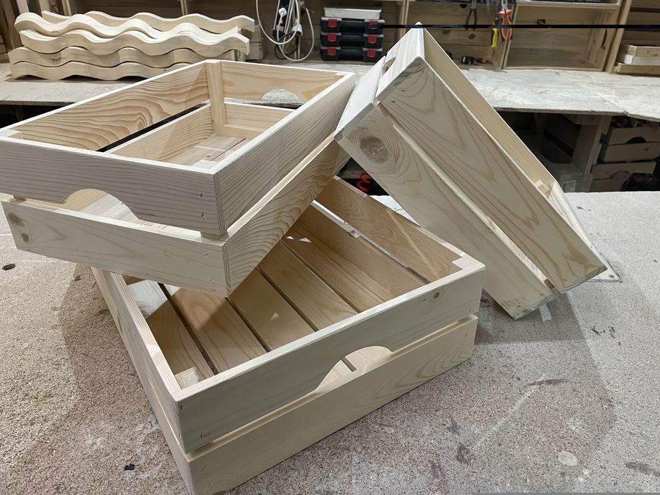 Дървена щайга 50/30/15 за заведения и магазини