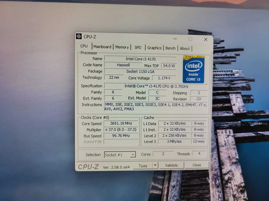 PC Intel Core I3-4170 3.7Ghz 8Gb DDR3 SSD120Gb+Hdd1Tb Quadro 2000 1Gb