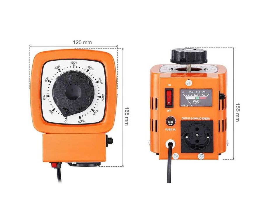 Autotransformator variabil VARIAC variator de tensiune 500W Priza