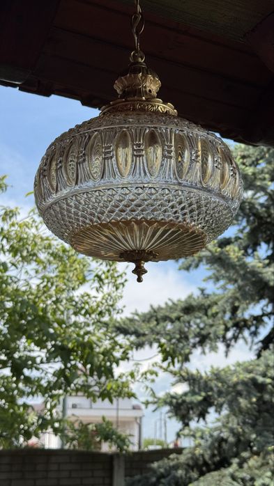 Candelabru deosebit - cristal si bronz