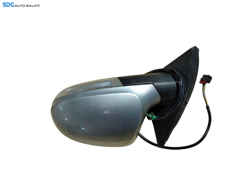Oglinda Stanga Electrica Fara Pliere Rabatare Electrica cu Semnalizare Volkswagen Passat B6 2005 - 2010 Culoare Argintiu LA7W (Fara Sticla) [LR0568]