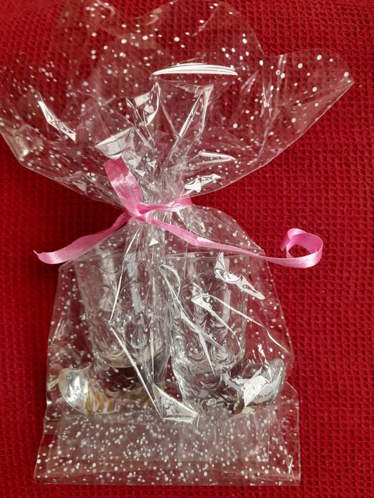 Хрустальные стопки "Сапожок"  Новые.