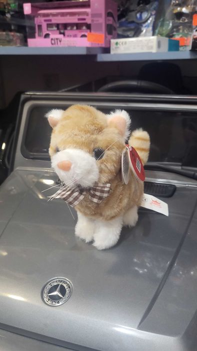 Плюшени играчки различни животни и модели легнало Коте Сиво 50см