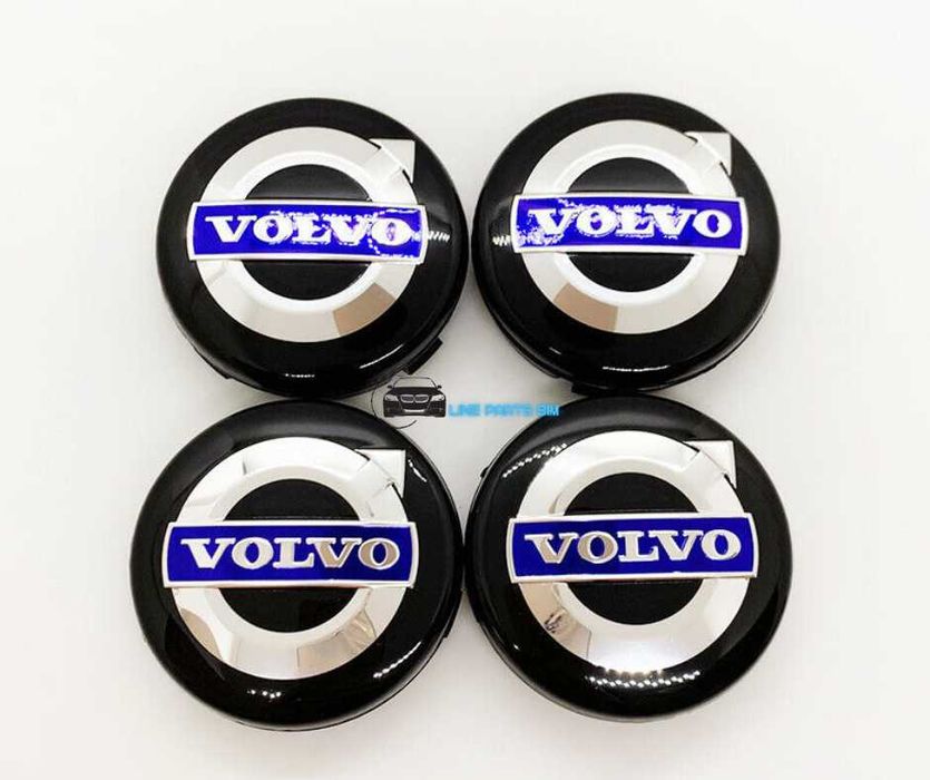 Set 4 Embleme Jante Volvo 64mm Diferite Culori, Capace Roti VOLVO NOI