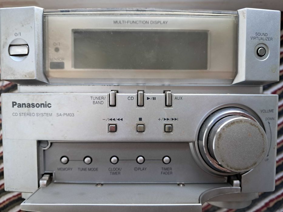 колонки Panasonic SB-PM03 + Стерео система SA-PM03 (развален четец)