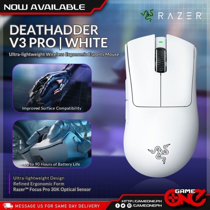 RAZER Deathadder V3 PRO Беспроводная мышка/мышь Superlight
