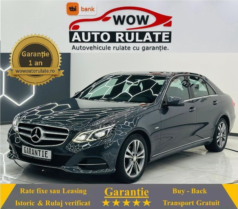 Mercedes-Benz E 2016 2.2D E6 Garantie 12 Luni Rate Avans 0 Doar Cu Buletinul