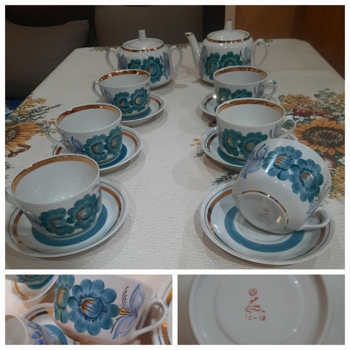 Абсолютно новый, редкий, красивый чайный сервиз на 6 персон (полный).