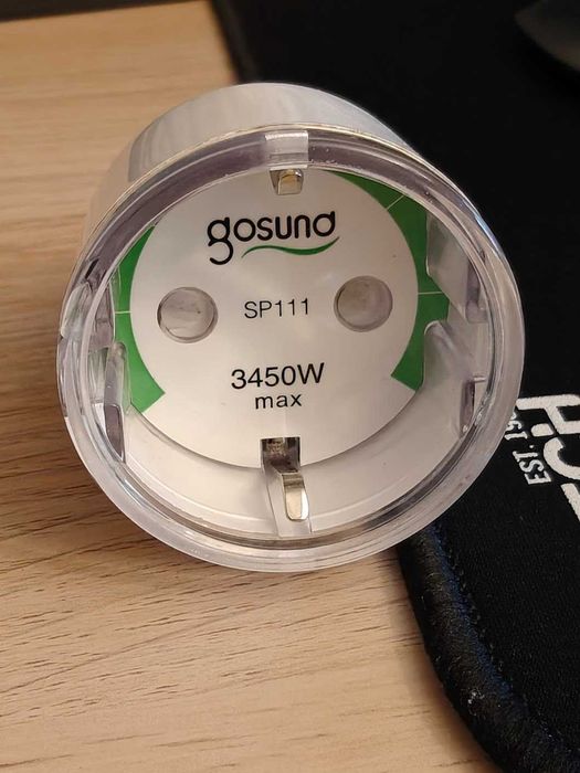 Priză inteligentă Wi-Fi Gosund SP111 - 15A (3450W), monitorizare consum