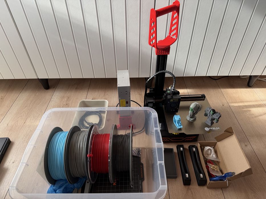 Imprimanta 3D Kingroon 3DS + kit duze + 4 role filament