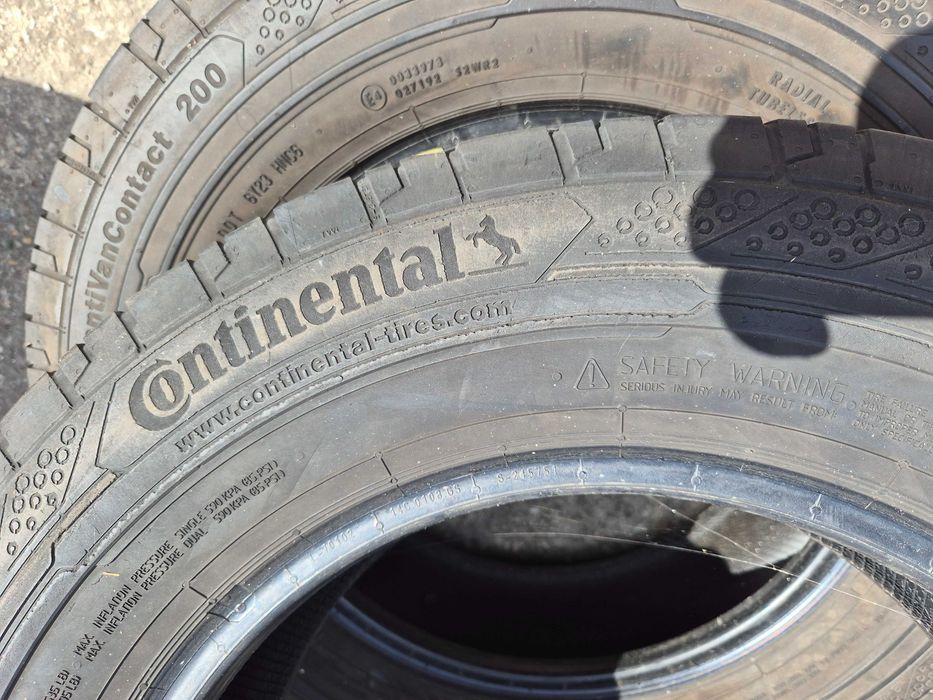2 Anvelope de VARA - 205/75/16C - Continental Van Contact 200 - Stare F BUNA - DOT 2019 !