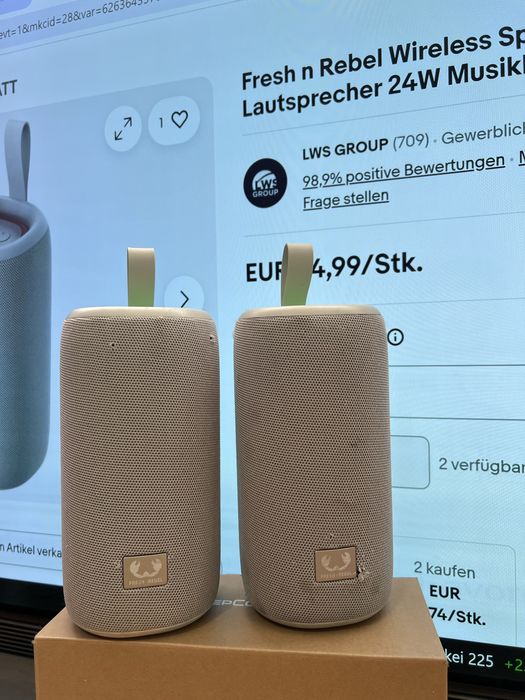 Set 2 Boxe Portabile Fresh 'n Rebel