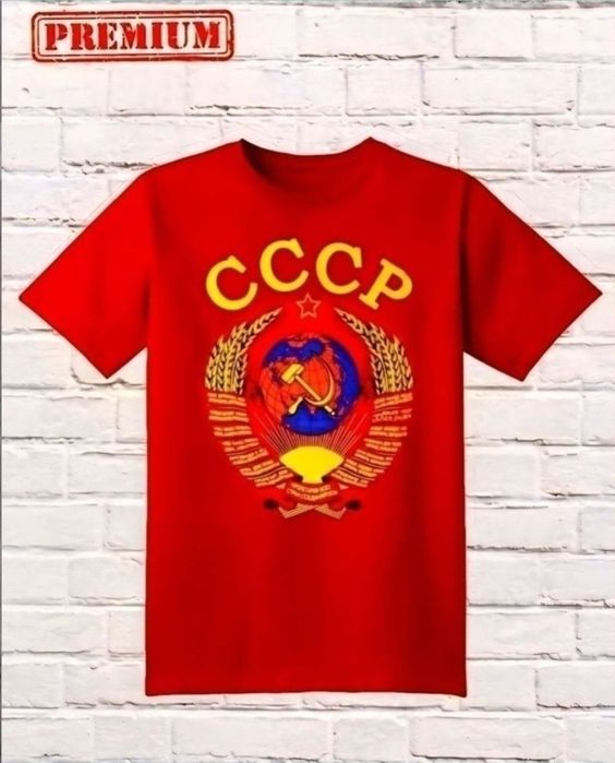 футболка и шорты рисунком гербом СССР РЕТРО стиль 8Ох