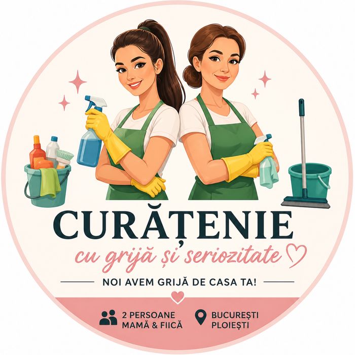 Titlu:  Curățenie apartamente București / Ploiești – 2 persoane, rapid și serios