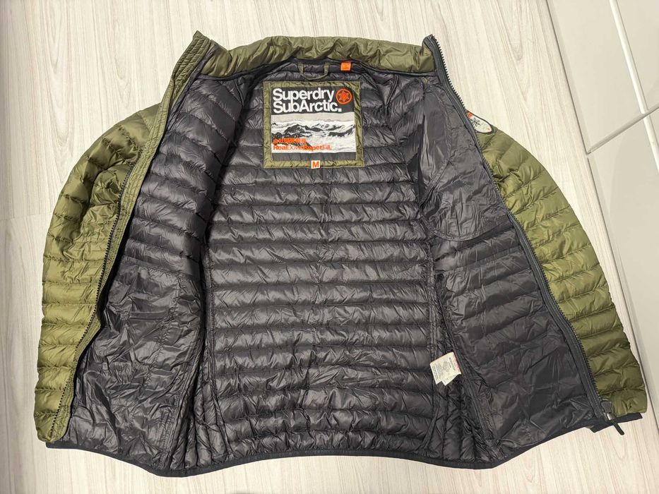 Superdry Core Down Quilted Puffer Full Zip''оригинално мъжко пухено як