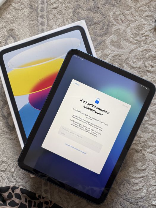 Ipad 10, 64 гб заблокированный мошенниками