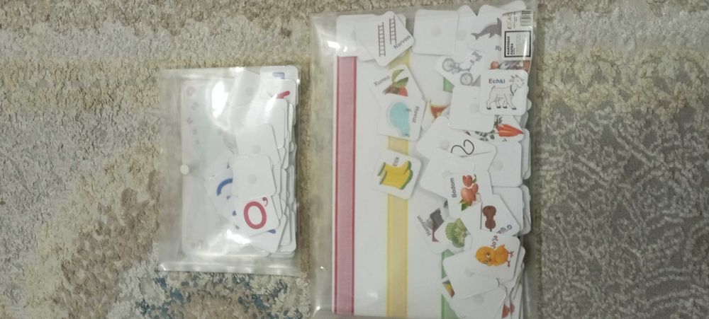 Кувнок харфлар уйини- игравой комплект Собери слова