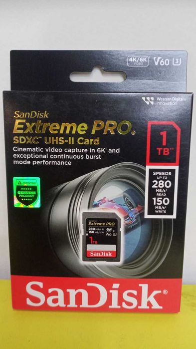Card Sandisk 1tb V60 nou
